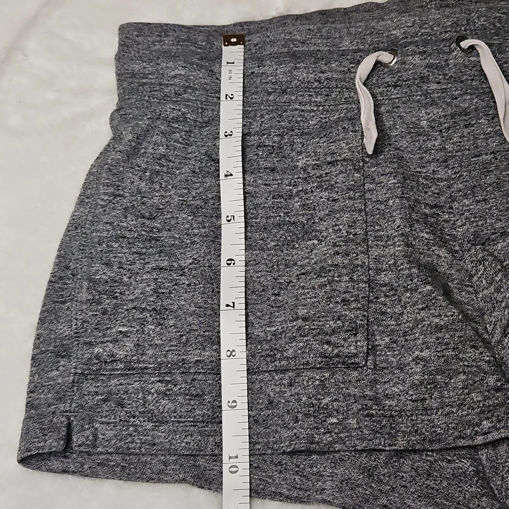 Nike Gym Vintage Heathered Charcoal Gray Shorts Drawstring Womens Size Small EUC